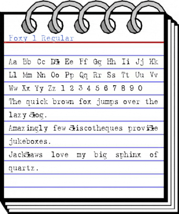 Foxy 1 Regular Font