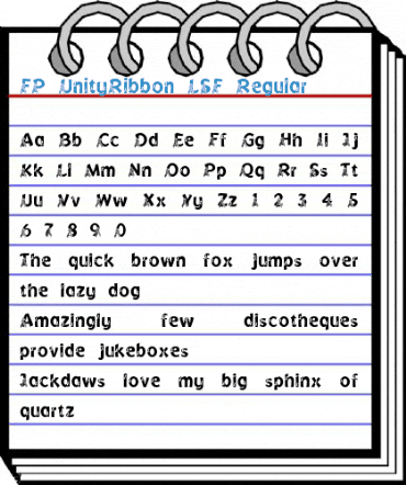 FP UnityRibbon LSF Regular Font