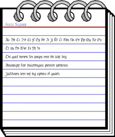 fracta Regular Font