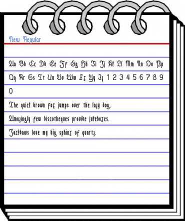 New Regular Font