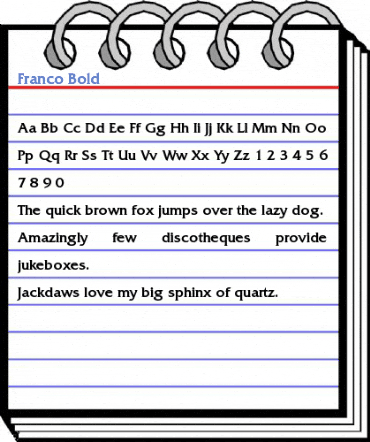 Franco Bold Font