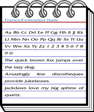 FrancoExtended Font