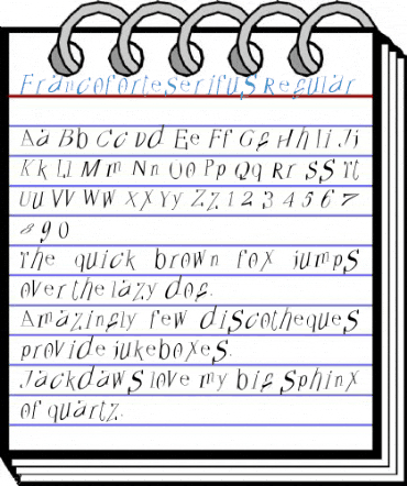 FrancoforteSerifus Regular Font