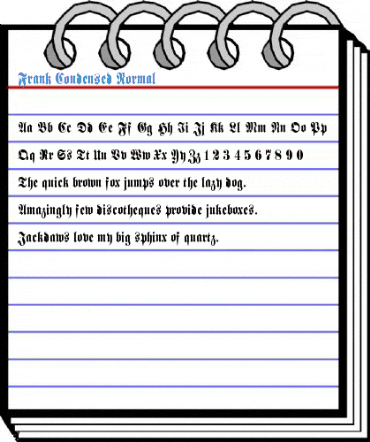 Frank Condensed Normal Font
