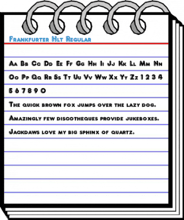Frankfurter Hlt Regular Font