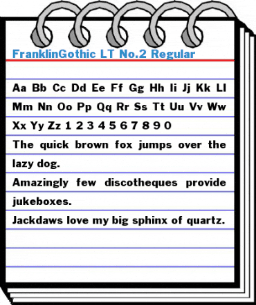 FranklinGothic LT No.2 Regular Font