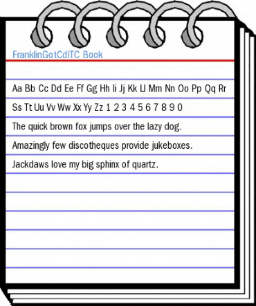 FranklinGotCdITC Book Font