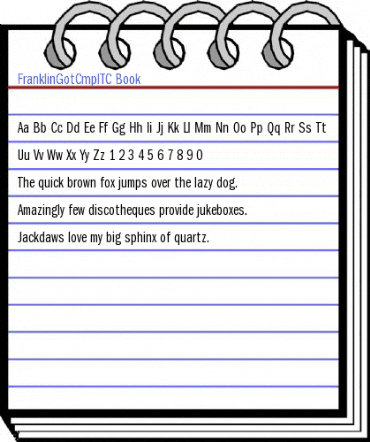 FranklinGotCmpITC Book Font