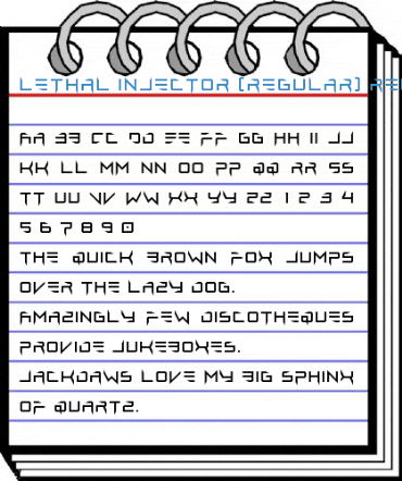 Lethal Injector (regular) Regular Font