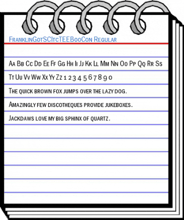 FranklinGotSCItcTEEBooCon Regular Font