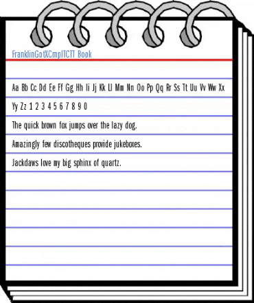 FranklinGotXCmpITCTT Book Font