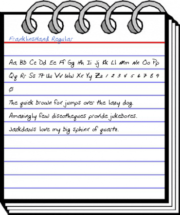 FranklinsHand Regular Font