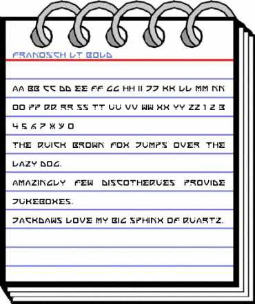Franosch LT Bold Font