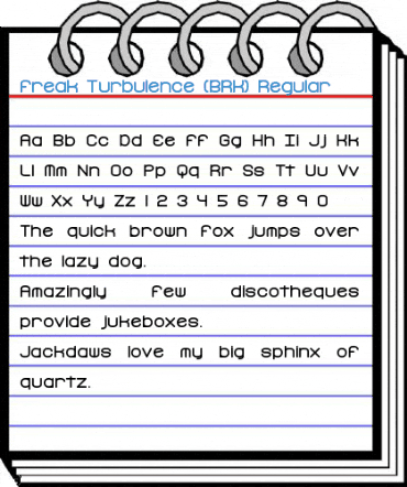 Freak Turbulence (BRK) Regular Font