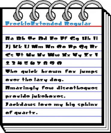 FreckleExtended Regular Font