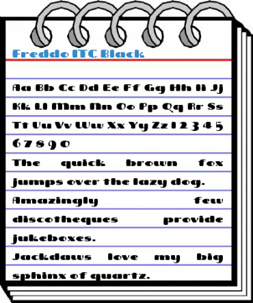 Freddo ITC Black Font