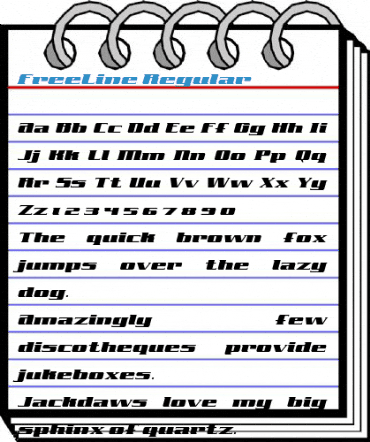 FreeLine Regular Font