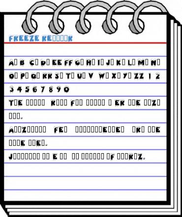 FREEZE Regular Font