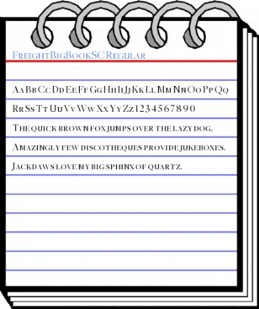 FreightBigBookSC Regular Font