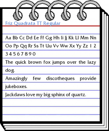 Friz Quadrata TT Font