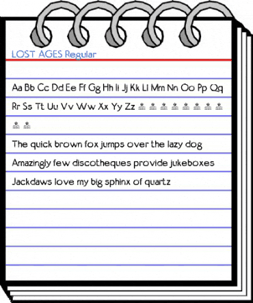 LOST AGES Regular Font