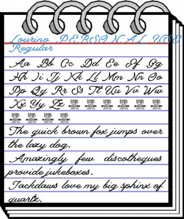 Lourino PERSONAL USE ONLY Regular Font