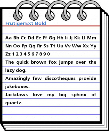 FrutigerExt Bold Font