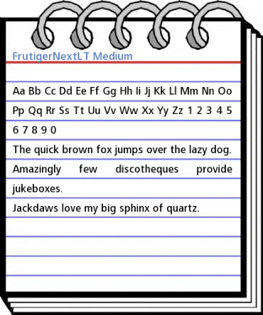 FrutigerNextLT Medium Font