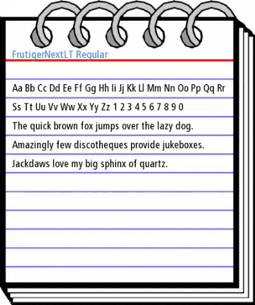 FrutigerNextLT Regular Font