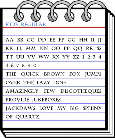 ft23 Regular Font