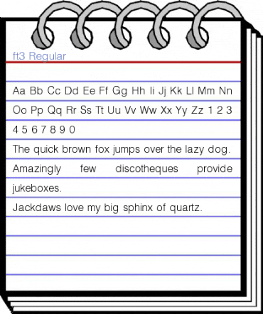 ft3 Regular Font