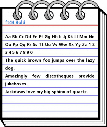 ft44 Bold Font