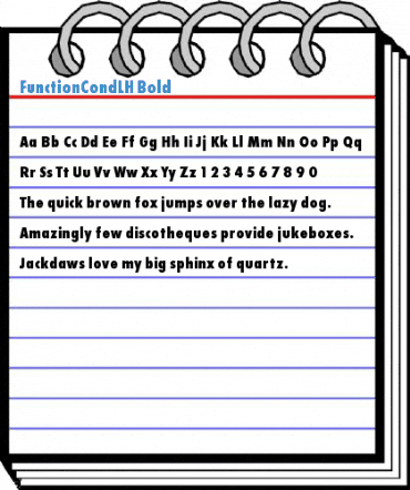 FunctionCondLH Bold Font