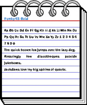 Funky45 Bold Font