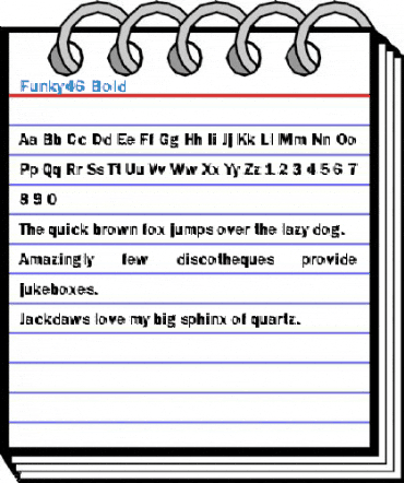 Funky46 Bold Font