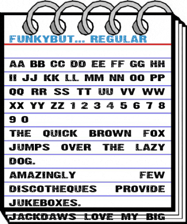 FunkyBut... Regular Font