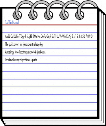 FusiThin Normal Font