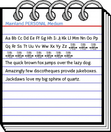 Mainland PERSONAL Medium Font