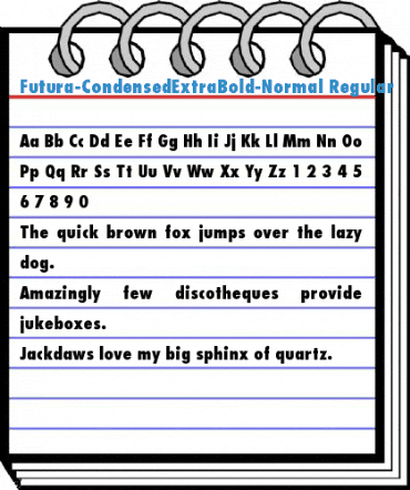 Futura-CondensedExtraBold-Normal Font