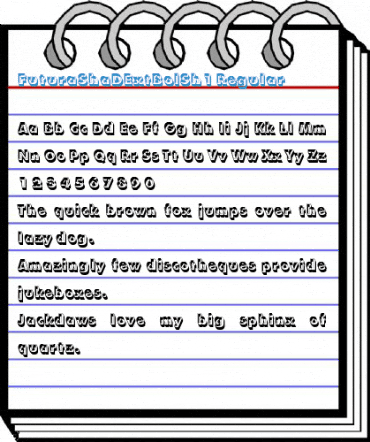 FuturaShaDExtBolSh1 Regular Font