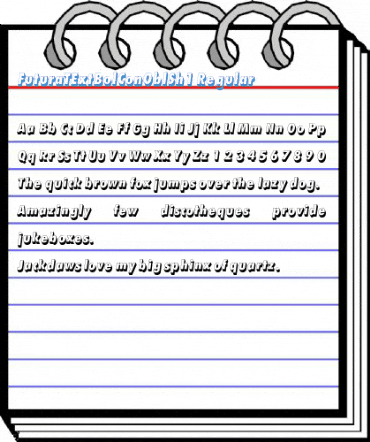 FuturaTExtBolConOblSh1 Regular Font