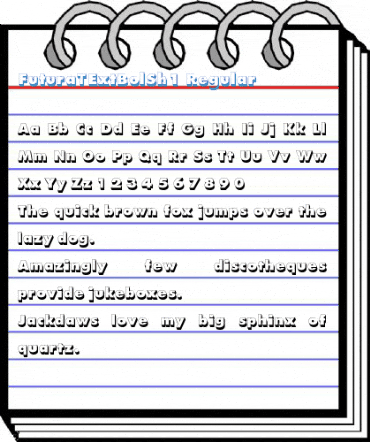 FuturaTExtBolSh1 Regular Font