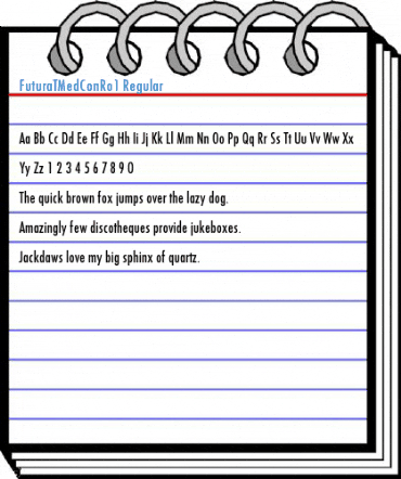 FuturaTMedConRo1 Regular Font