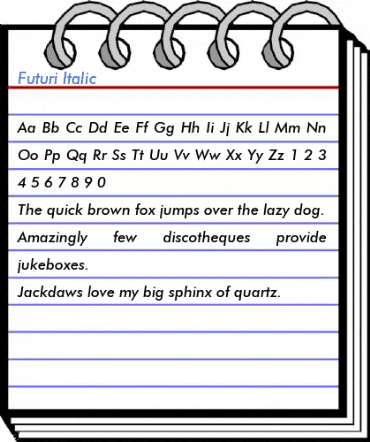 Futuri Italic Font