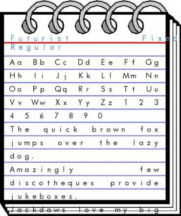 Futurist Fixed-width Regular Font