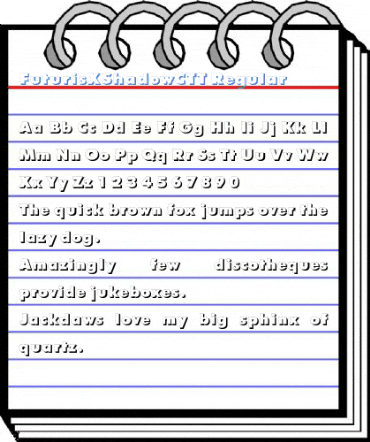 FuturisXShadowCTT Regular Font