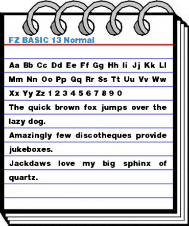 FZ BASIC 13 Font