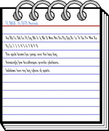 FZ BASIC 16 LEFTY Normal Font