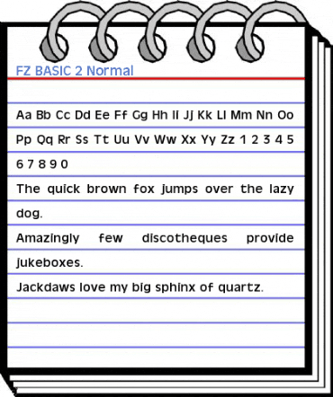 FZ BASIC 2 Normal Font