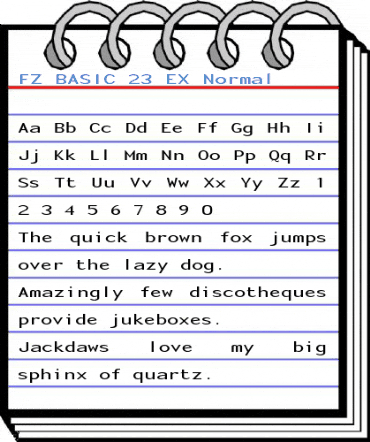 FZ BASIC 23 EX Normal Font